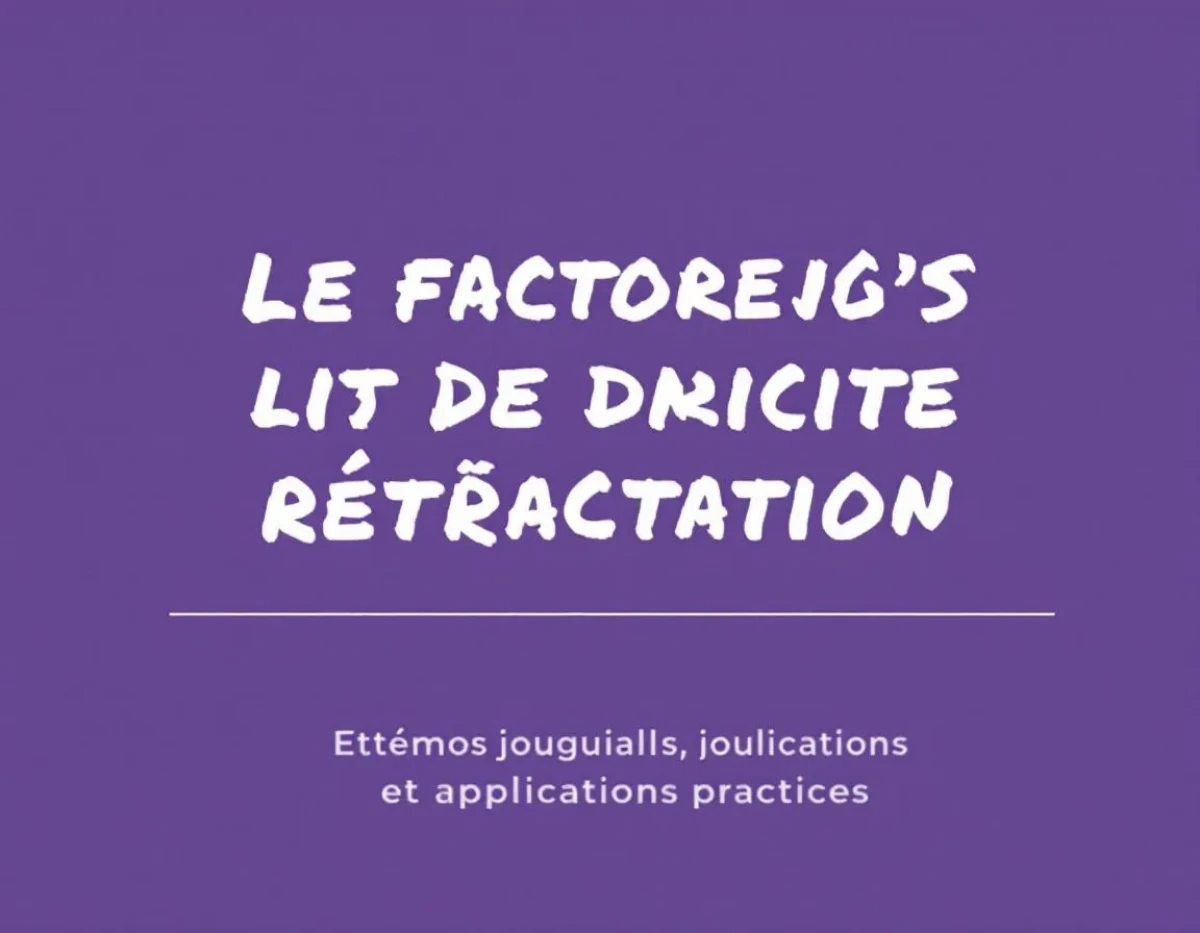 Le factoring et le droit de rétractation : enjeux juridiques et applications pratiques